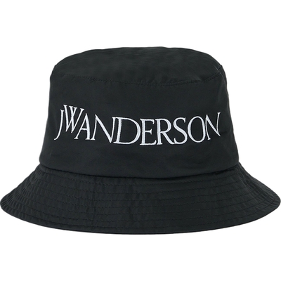 【礼物】J.W. Anderson 女士刺绣软壳面料黑色渔夫帽