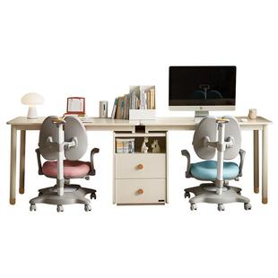 全友家居现代简约青少年儿童可伸缩写字桌卧室双人书桌柜电脑桌