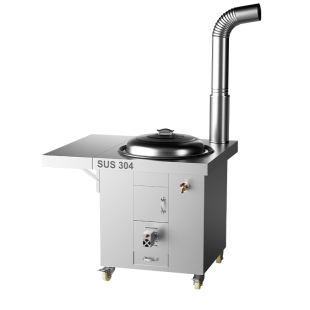 304鼓风机柴火灶家用烧木柴大锅台农村不锈钢无烟新款移动土灶台