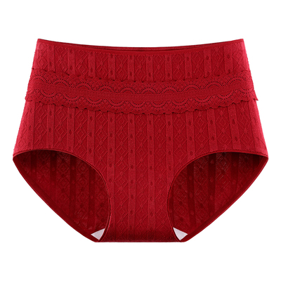 芬腾本命年红色内裤女士纯棉抗菌