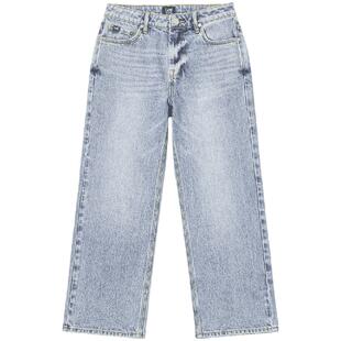 【张凌赫代言】Lee舒适直筒天丝五袋款浅蓝色女牛仔裤潮流A08093