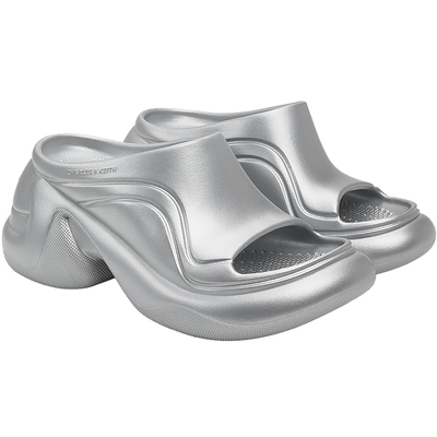 运动风厚底拖鞋CHARLESKEITH圆头