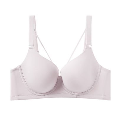 大胸显小无痕聚拢薄款软钢圈文胸