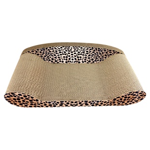 得酷100cm猫抓板耐磨猫窝瓦楞纸贵妃椅榻猫沙发弧形特大号磨爪板