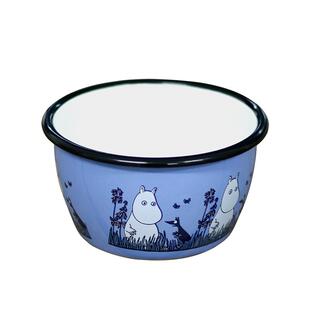 芬兰进口muurla搪瓷碗姆明餐具MOOMIN珐琅大汤碗家用单个饭碗儿童
