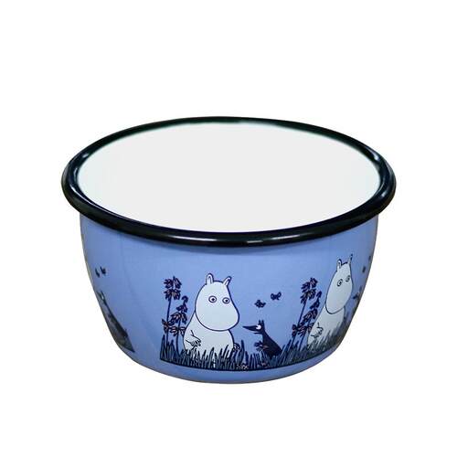 芬兰进口muurla搪瓷碗姆明餐具MOOMIN珐琅大汤碗家用单个饭碗儿童