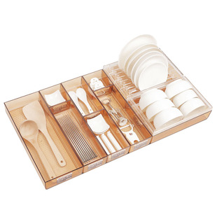 太璞抽屉收纳分隔盒内置隔板格厨房日本分类餐具自由组合整理化妆