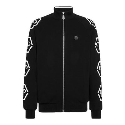 PHILIPP PLEIN 男士PP六边形拉链慢跑夹克运动服外套秋冬