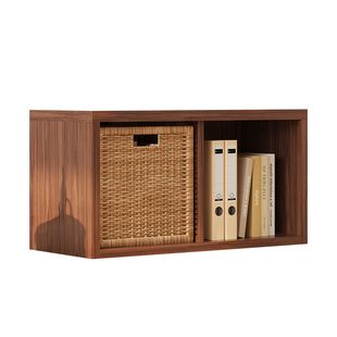 钢制中古风书架落地收纳置物架客厅自由组合模块电视柜格子柜书柜