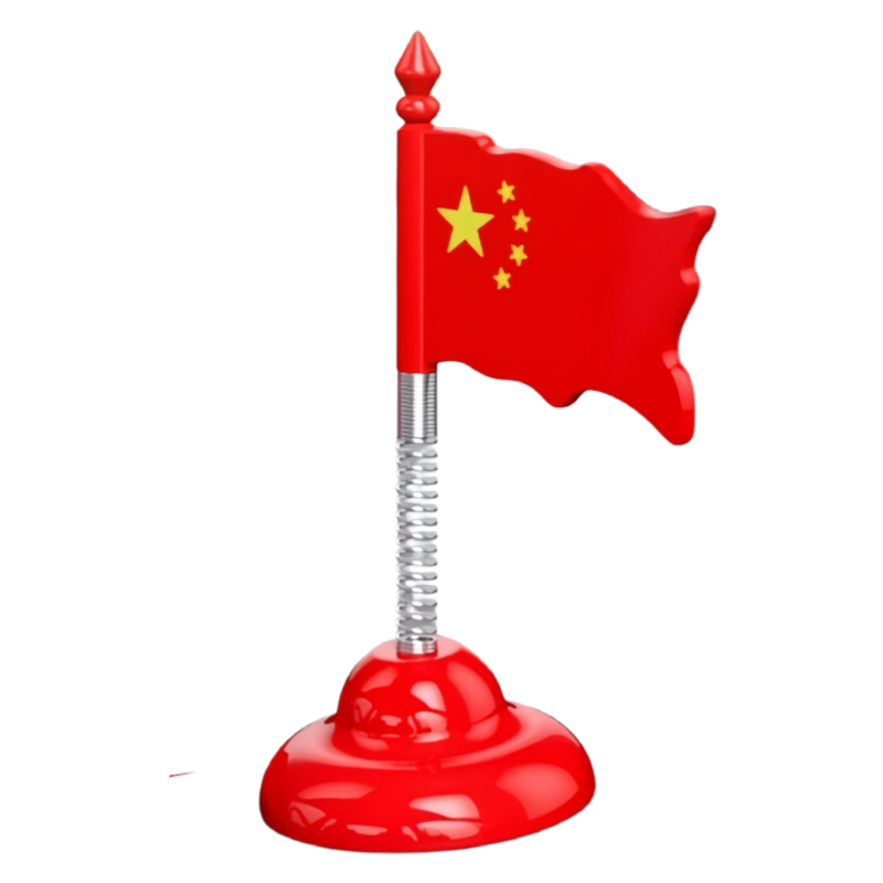 车载摇头五星红旗摆件