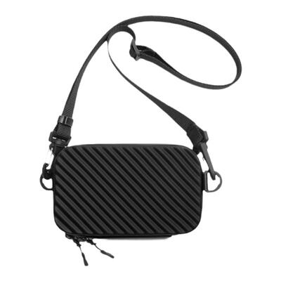 男包盒型休闲百搭小方包黑色男士