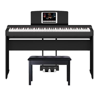 雅马哈电钢琴P145btb/225初学者