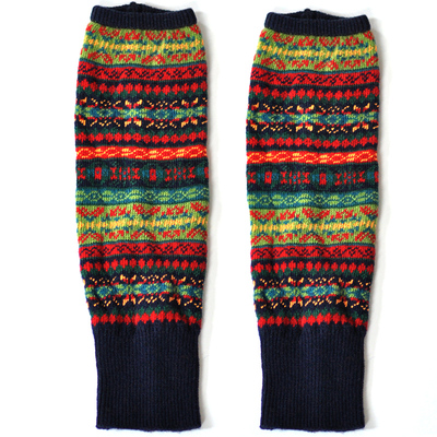 韩国加厚保暖秋冬羊毛护膝袜套