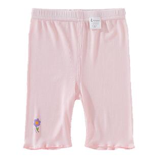 童泰夏季新款女宝宝莫代尔修身打底裤女童甜美百搭薄款透气五分裤