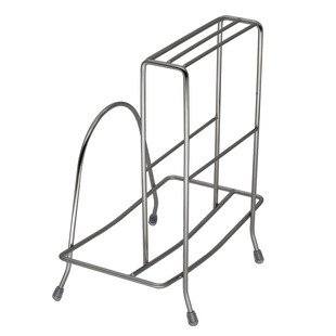 实心不锈钢刀架厨房砧板架刀座刀具放置架放案板菜板置物架收纳架