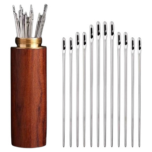 老人家针缝用针人针免认专手衣用被子衣盲服纫开穿针穿线缝被子