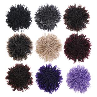 假发脏辫补发块Dreadlock Toupee化纤脏辫男女嘻哈街舞头顶补发片