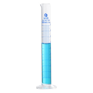 垒固玻璃量筒实验室量出式量筒A级可过检50 100 250 500 1000ml