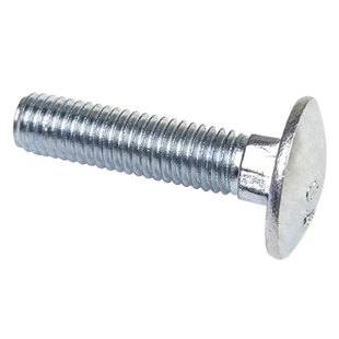 大头马车半圆头螺栓m4m5m6m812m16蓝白镀锌DIN603四方颈8.8级配件