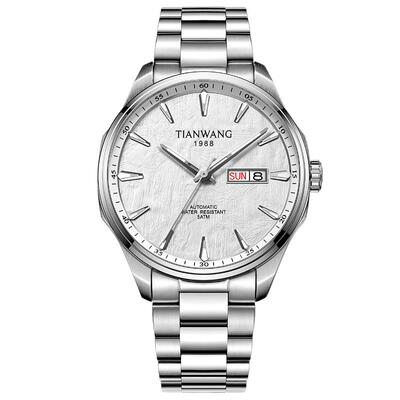 天王大表盘双日历机械表