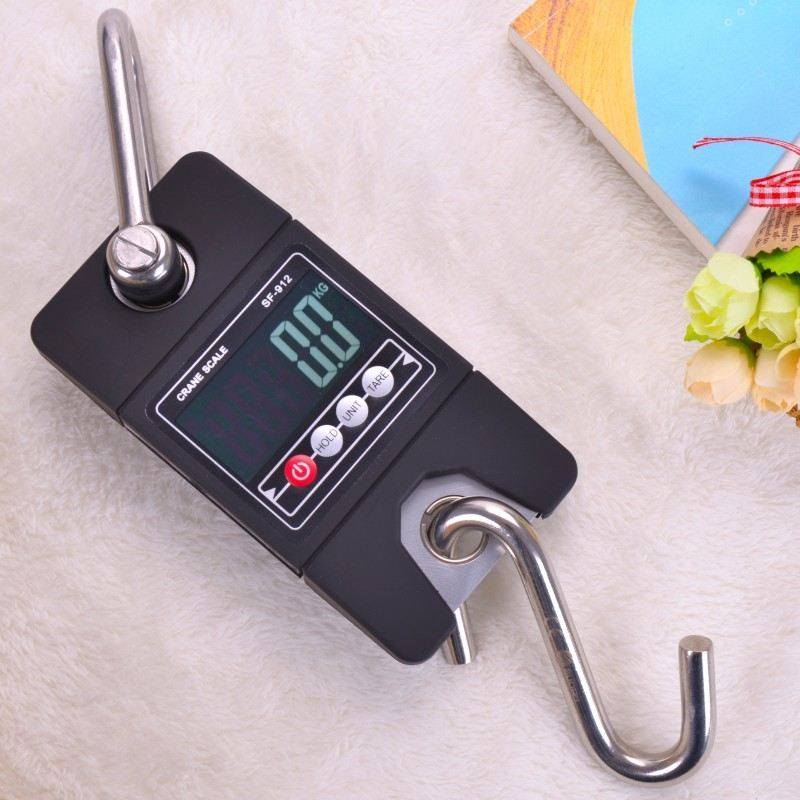 吊秤背光电子秤300kg挂钩秤小型电子称钩秤金属吊钩秤便携式 吊秤