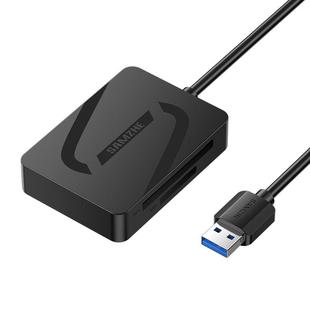 山泽读卡器四合一cf/sd卡tf/ms内存读取usb3.0高速typec手机电脑通用存储卡转换器适用于索尼佳能单反相机ccd