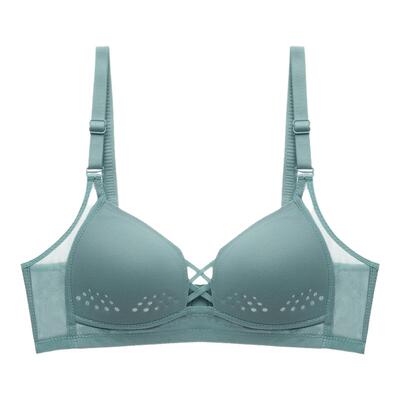 女无钢圈聚拢调整型收副乳内衣