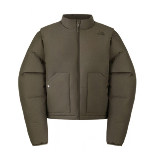 TheNorthFace北面羽绒服女25冬新款户外防泼水可拆卸鹅绒马甲8DUK