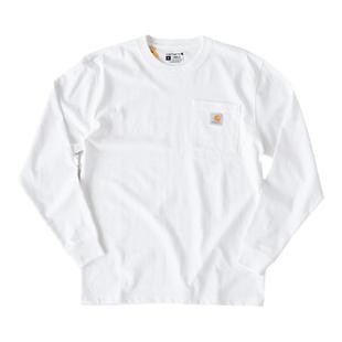 Carhartt卡哈特主线K126口袋贴标工装长袖T恤情侣款圆领打底衫