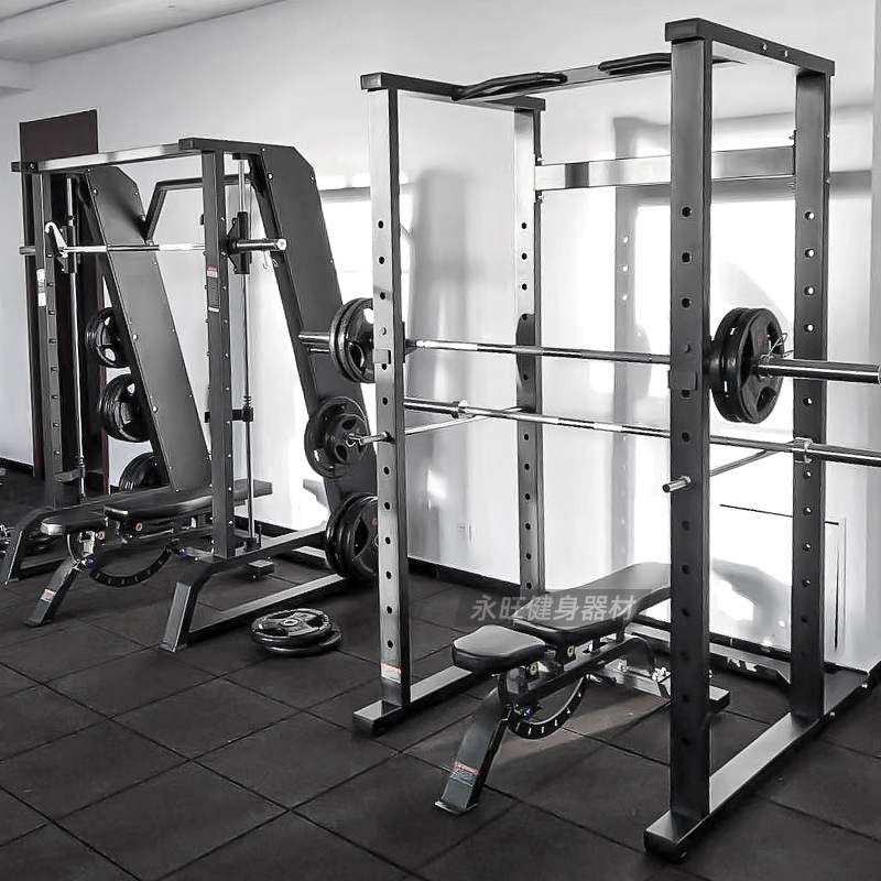 室内多功能杠铃举重商用健身房器械深蹲架力量龙门架训练器材私教