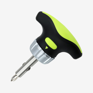 进口短T梅花棘轮螺丝刀小胖省力双向多功能迷你组合十字改锥套装