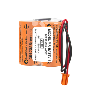 三菱M80系统驱动器MR-BAT6V1SET 2CR17335A WK17 MR-J4伺服锂电池