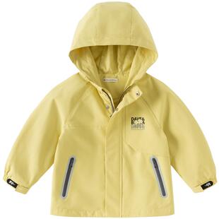 戴维贝拉儿童风衣外套2026新款三防男女童外出夹克衣服中大童春装