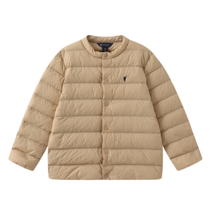 POLOWALK童装羽绒服女秋季儿童短款轻薄外套亲子潮男女童百搭上衣