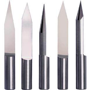 威特3A精磨钨钢6mm平底尖刀浮雕锥度尖刀广告数控电脑雕刻机刀具