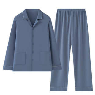 芬腾可安睡衣男款冬季男士纯棉布料100全棉2026正流行大码家居服