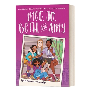 英文原版 Meg Jo Beth and Amy 小妇人的漫画复述 英文版 进口英语原版书籍