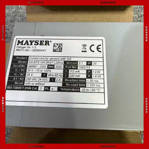 【问价】MAYSER继电器SG-EFS 104ZK2/1 L20ms