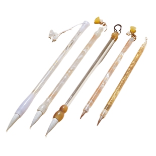 中国画毛笔套装专业级小楷漂亮颜值女生用初学者入门中号专用小号练字练习描红湖笔狼兼毫笔书法工笔勾线笔金