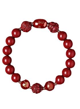 杭州灵隐2026朱砂手串三合六合转运珠马年本命年护身红手链护身符