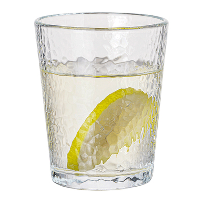 青苹果杯子锤纹玻璃杯牛奶早餐杯家用喝水茶杯牛奶杯果汁饮料杯