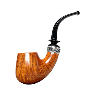 精品转运环烟斗意大利进口石楠木好运烟斗实木手工斗3mm烟道