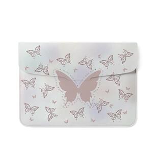 蝴蝶电脑包内胆包女适用苹果macbook15点6保护套卡通macair笔记本M2电脑pro16套M1收纳包macpro14寸13通勤包