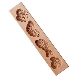 七夕巧果模具儿童饼干月饼米糕花饽饽小馒头乞巧果子木质烘培家用