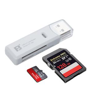 沣标306高速SD TF卡读卡器二合一USB3.0行车记录仪微单反相机车载无人机适用佳能索尼SD内存卡读器卡TF存储卡