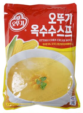 韩国进口不倒翁速食玉米汤料