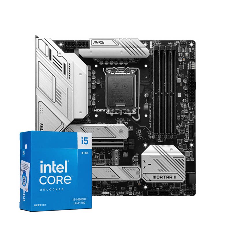 Ӣ�ض� i5 14600KF ɢƬ��װ CPU �����u΢�� B760M Z790 ������װ Ӣ�ض�Ultra 5 245KF ���ĺ�װ 1266Ԫ