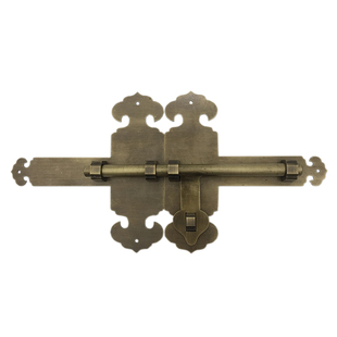 中式仿古匾额挂钩家具古典纯铜画框中式画钩画托装饰十字绣画挂钩