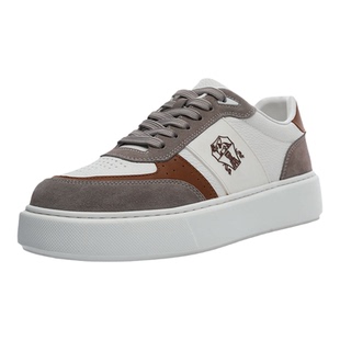 美式小白鞋真皮全牛皮男鞋2026新款春透气发泡增高厚软底休闲板鞋