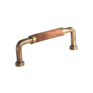 新中式胡桃木黄铜柜门拉手北欧家具橱柜抽屉酒柜衣柜复古风门把手